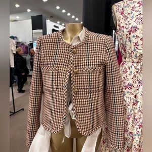Derek lam io crosby emilia houndstooth blazer